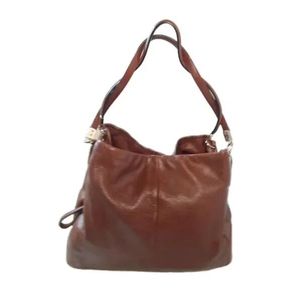 Coach Madison Phoebe Pebble Leather Cognac Brown Handbag 26224 - Picture 3 of 9